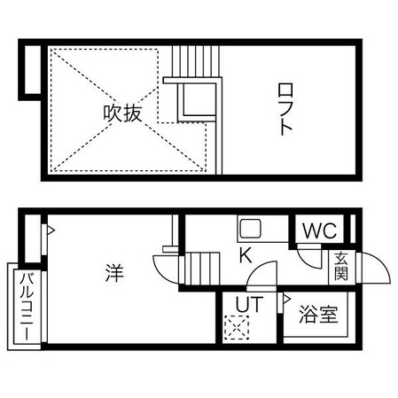 日比野駅 徒歩5分 2階の物件間取画像